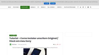 
                            8. Tutorial - Como Instalar uma Rom Original / Stock em meu Sony ...