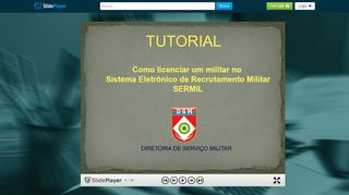 
                            11. TUTORIAL Como licenciar um militar no - ppt carregar - SlidePlayer