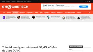 
                            6. Tutorial: configurar a internet 3G, 4G, 4GMax da Claro (APN)