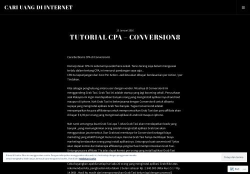 
                            3. Tutorial CPA – Conversion8 – Cari Uang di Internet