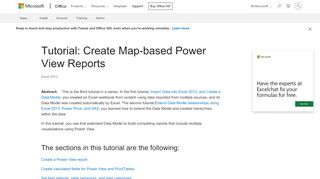 
                            7. Tutorial: Create Map-based Power View Reports - Excel - Office Support