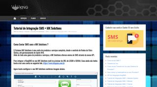 
                            13. Tutorial de Integração SMS + MK Solutions