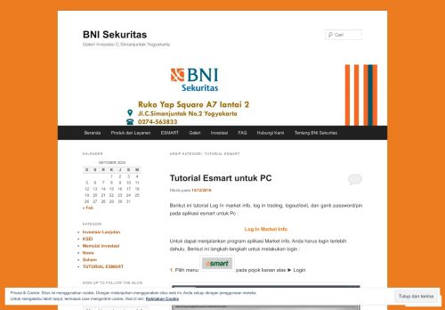 
                            7. TUTORIAL ESMART | BNI Sekuritas