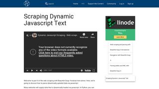 
                            8. tutorial for parsing dynamic javascript pages - Python Programming ...