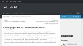 
                            10. Tutorial google Drive SSO Universitas Mercu Buana | Celoteh Alul