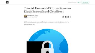 
                            13. Tutorial: How to add SSL certificates to Elastic Beanstalk and CloudFront