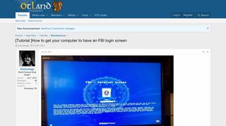 
                            4. [Tutorial ]How to get your computer to have an FBI login screen ...