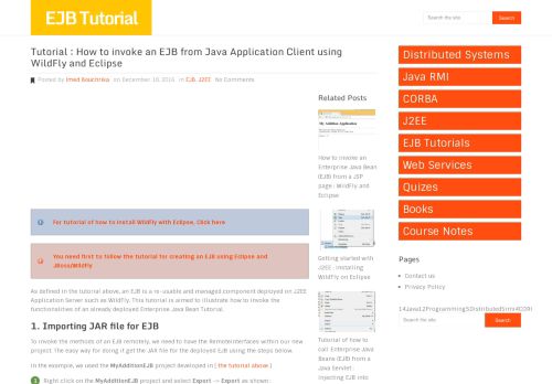 
                            3. Tutorial : How to invoke an EJB from Java Application Client using ...