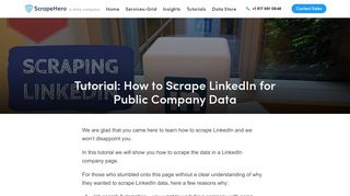 
                            8. Tutorial: How to Scrape LinkedIn for Public Company Data - ScrapeHero