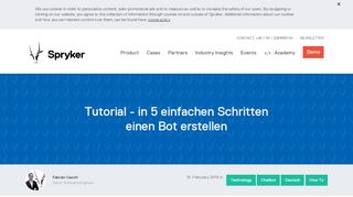 
                            3. Tutorial - in 5 einfachen Schritten einen Bot erstellen - Spryker