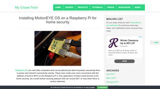 
                            5. Tutorial: Install & Configure MotionEye OS on a Raspberry Pi