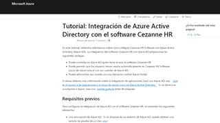 
                            10. Tutorial: Integración de Azure Active Directory con el software ...