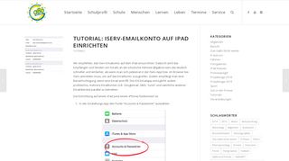 
                            5. Tutorial: IServ-Emailkonto auf iPad einrichten | | Gymnasium am ...