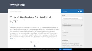 
                            5. Tutorial: Key-basierte SSH Logins mit PuTTY - HowtoForge