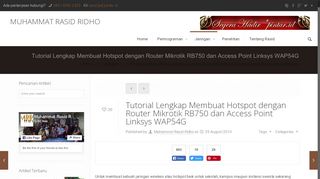 
                            9. Tutorial Lengkap Membuat Hotspot dengan Router Mikrotik RB750 ...