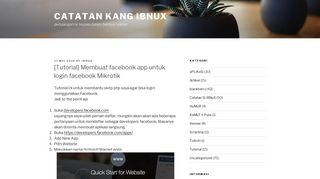 
                            2. [Tutorial] Membuat facebook app untuk login facebook Mikrotik ...