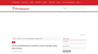 
                            6. [Tutorial] Membuat member online dengan php dan mysql - PinDexain