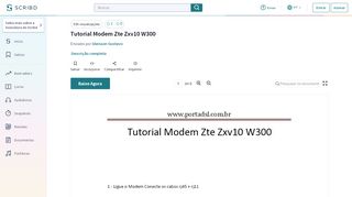 
                            8. Tutorial Modem Zte Zxv10 W300 - Scribd
