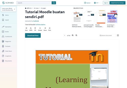 
                            10. Tutorial Moodle buatan sendiri.pdf - Scribd