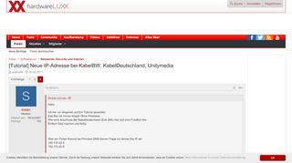 
                            10. [Tutorial] Neue IP-Adresse bei KabelBW, KabelDeutschland ...