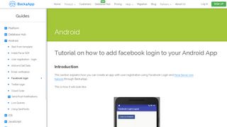 
                            5. Tutorial on how to add facebook login to your Android App | Back4App