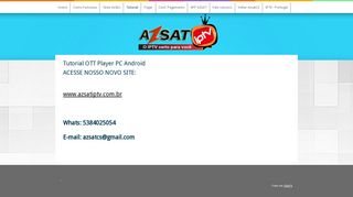
                            7. Tutorial OTT Player PC Android - Azsat IPTV - O melhor IPTV do Brasil
