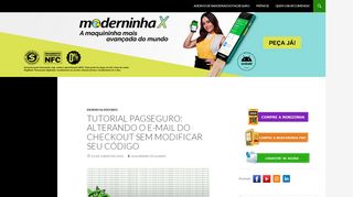 
                            3. Tutorial PagSeguro: Alterando o e-mail do checkout sem modificar ...