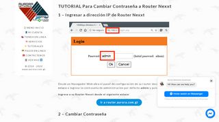 
                            5. TUTORIAL Para Cambiar Contraseña a Router Nexxt – Aurora ...