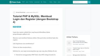 
                            11. Tutorial PHP & MySQL: Membuat Login dan Register (dengan ...
