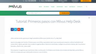 
                            2. Tutorial: Primeros pasos con Milvus Help Desk - Milvus Sistema de ...