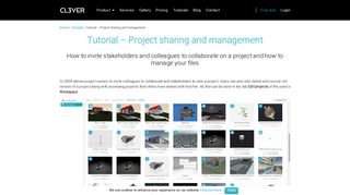 
                            7. Tutorial > Project sharing and management - Cl3ver