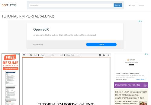 
                            9. TUTORIAL RM PORTAL (ALUNO) - PDF - DocPlayer.com.br