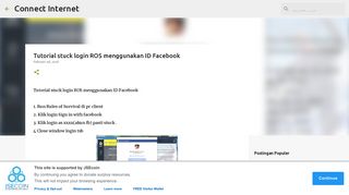 
                            6. Tutorial stuck login ROS menggunakan ID Facebook - Connect Internet