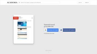 
                            13. Tutorial travel | Ricky MMBC INDO - Academia.edu