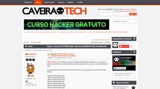 
                            9. Tutorial {TUTORIAL]SQL Injection!!(PASSAR POR PAGINAS DE ADMIN ...