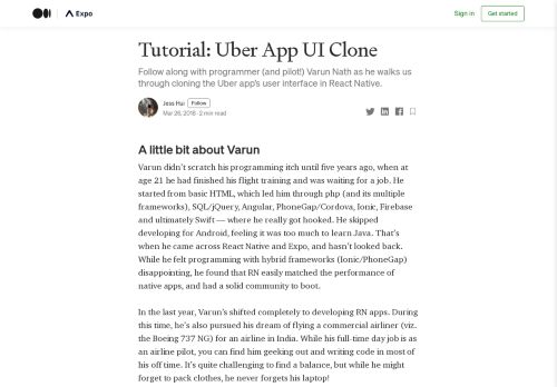 
                            12. Tutorial: Uber App UI Clone – Exposition - Expo blog