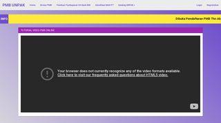 
                            8. tutorial video pmb online - PMB ONLINE | UNIVERSITAS PAKUAN