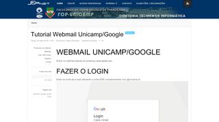 
                            7. Tutorial Webmail Unicamp/Google - FOP-Unicamp