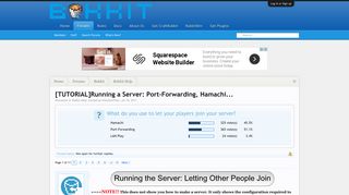 
                            11. [TUTORIAL]Running a Server: Port-Forwarding, Hamachi... | Bukkit ...