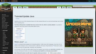 
                            9. Tutorials/Update Java – Official Minecraft Wiki