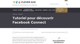 
                            4. Tutoriel pour découvrir Facebook Connect - Le blog de Clever Age