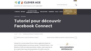 
                            7. Tutoriel pour découvrir Facebook Connect - Le blog de Clever Age