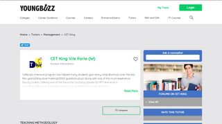 
                            11. Tutors: CET King Vile Parle (W), Mumbai (Common Admission Test ...