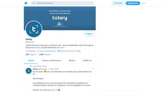 
                            7. tutory (@tutoryde) | Twitter