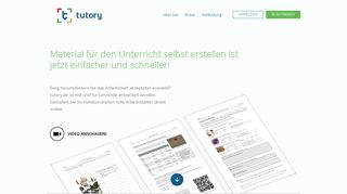 
                            1. tutory.de - Arbeitsblätter online gestalten