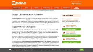 
                            11. Tutte le banche del Gruppo UBI Banca | Facile.it