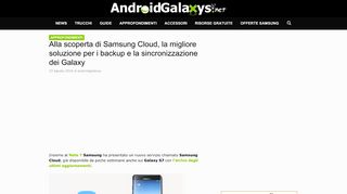 
                            8. Tutto su Samsung Cloud - Androidgalaxys