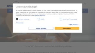 
                            3. TÜV NORD Transfer: Homepage