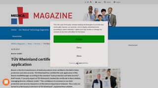 
                            10. TÜV Rheinland certifies Beurer HealthManager online application ...