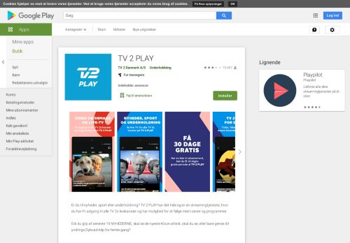 
                            12. TV 2 PLAY – Apps i Google Play